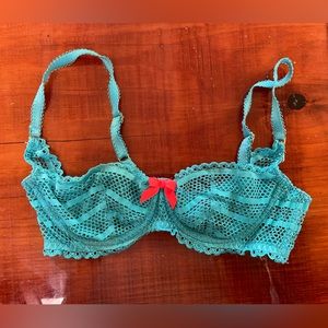 Agent Provocateur Teal Lace Bra